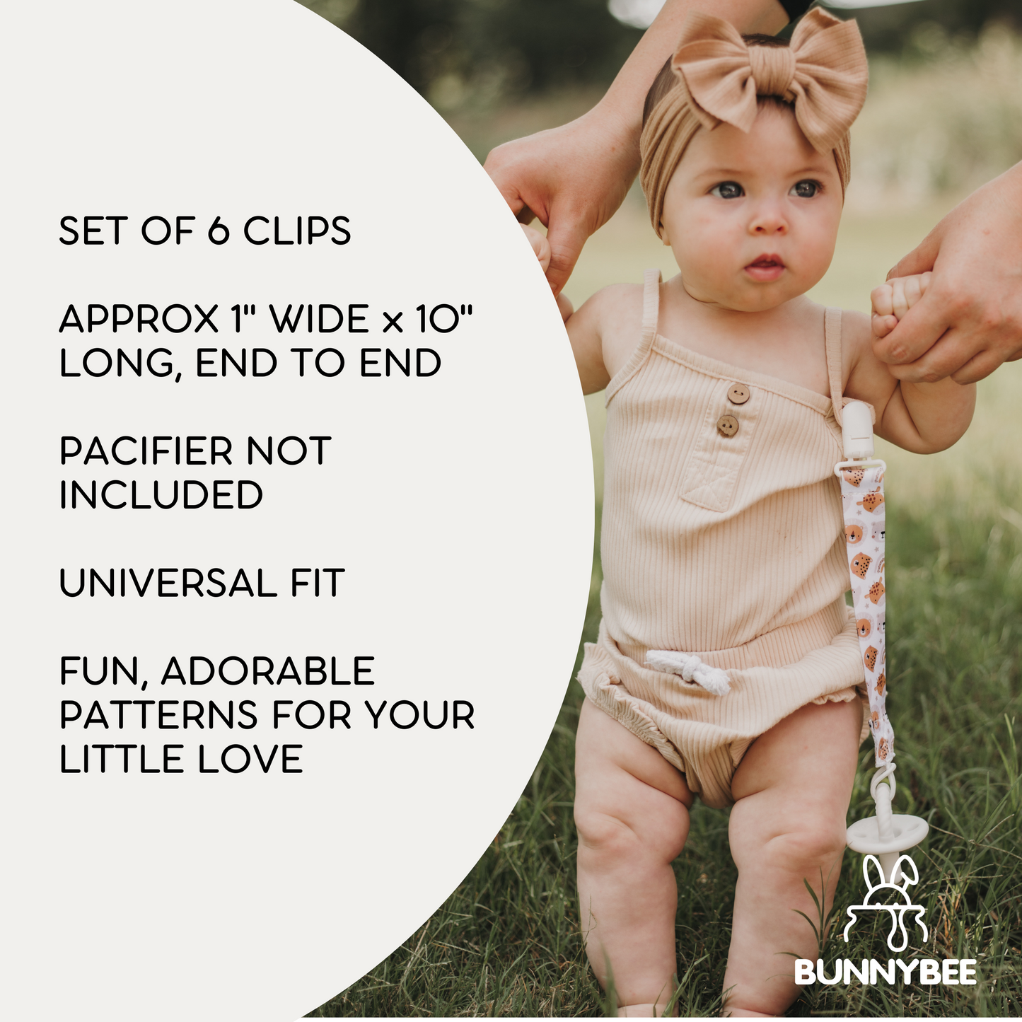 Scandinavian Skies Pacifier Clip Set