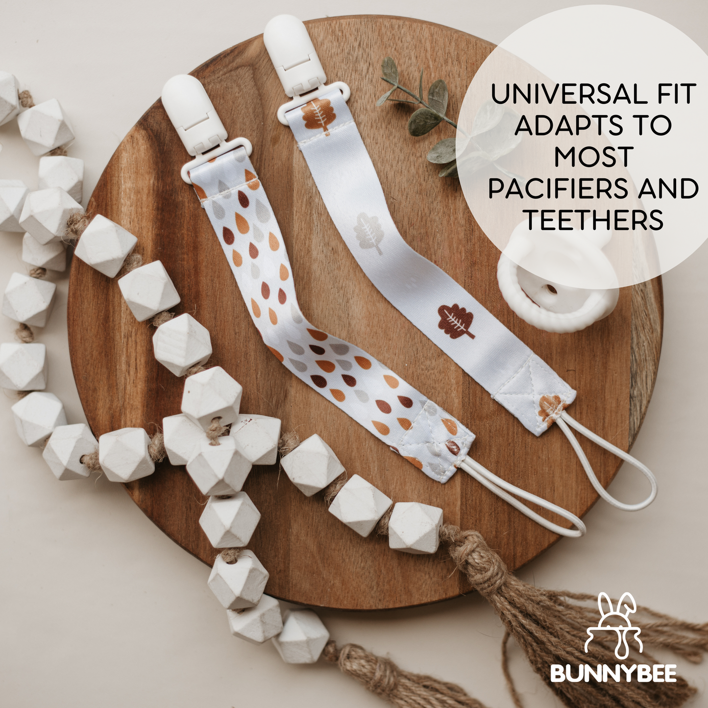 Garden Friends Pacifier Clip Set