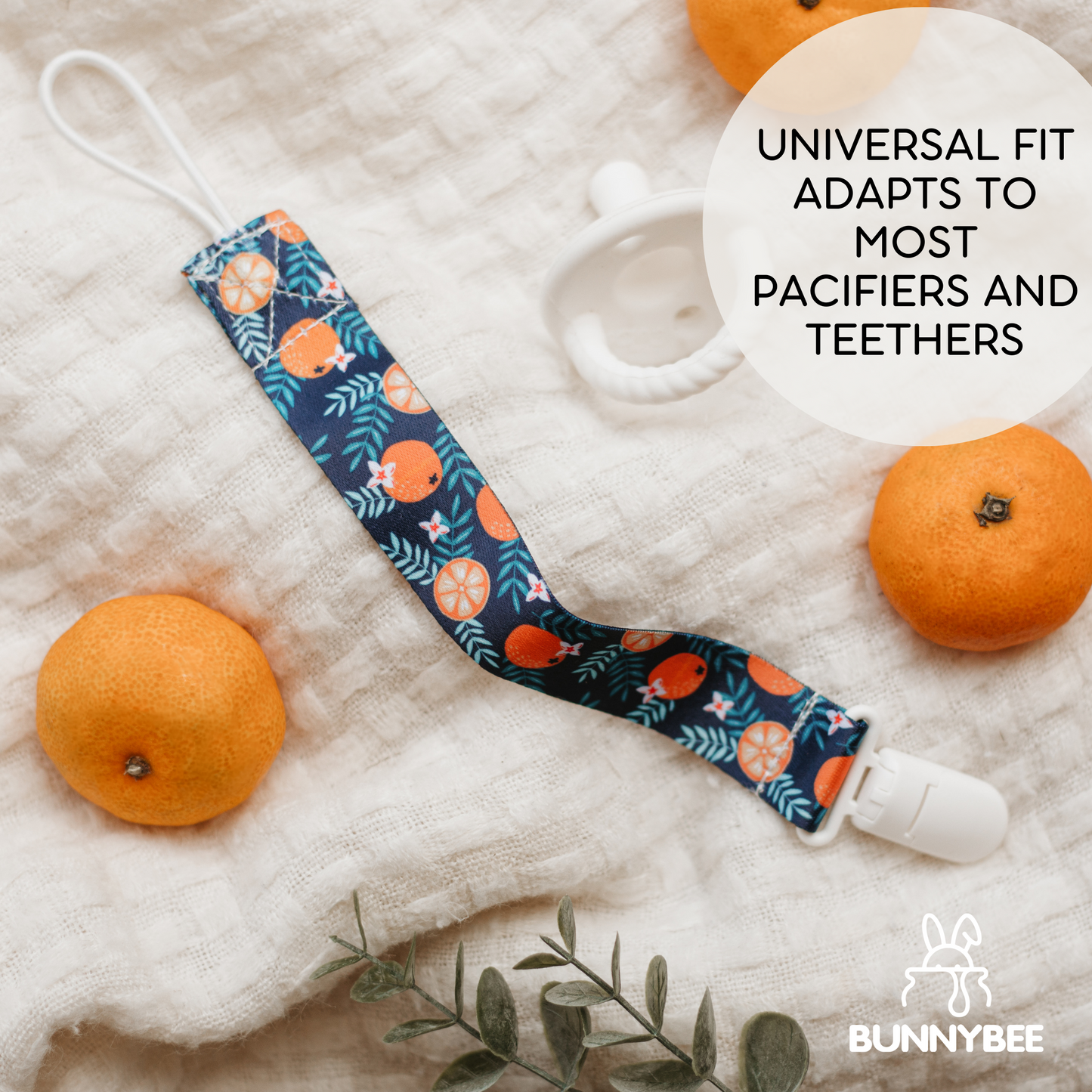 Citrus Crush Pacifier Clip Set