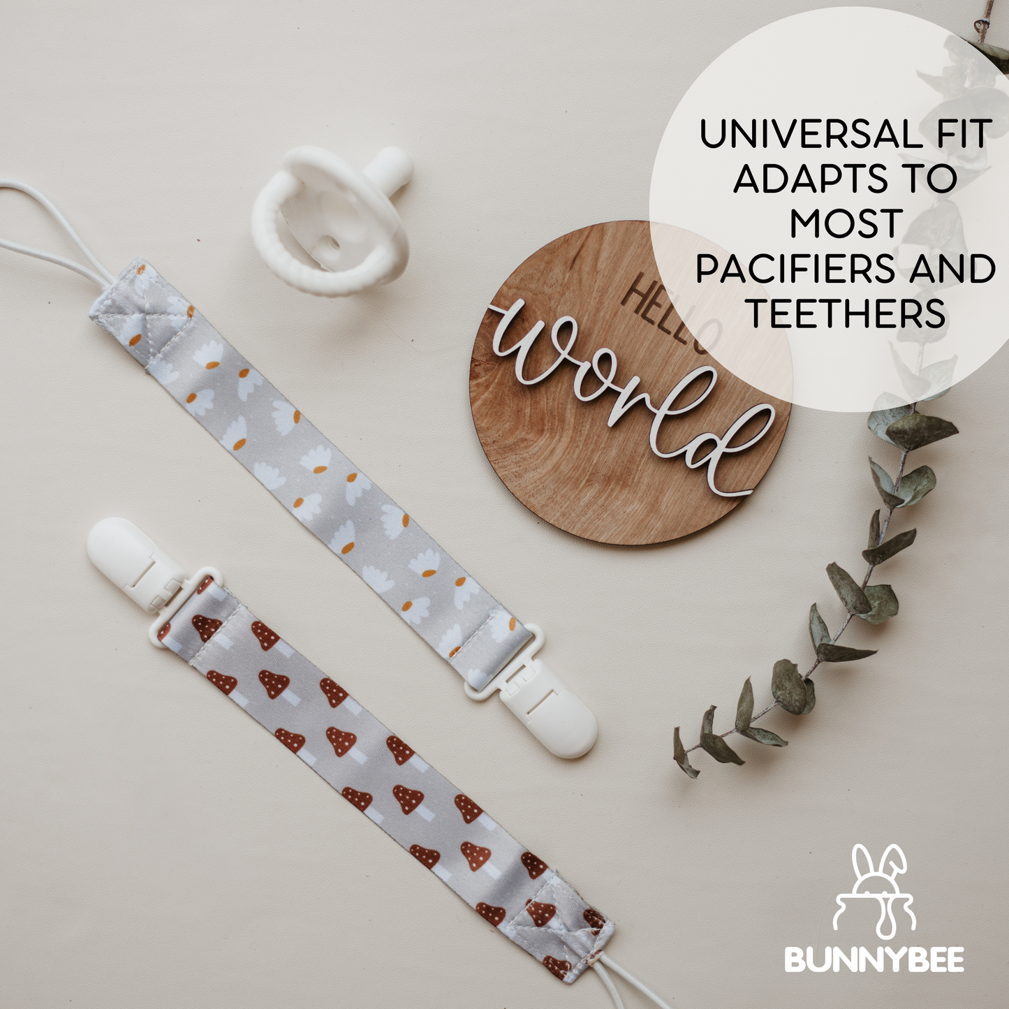 Botanical Bliss Pacifier Clip Set