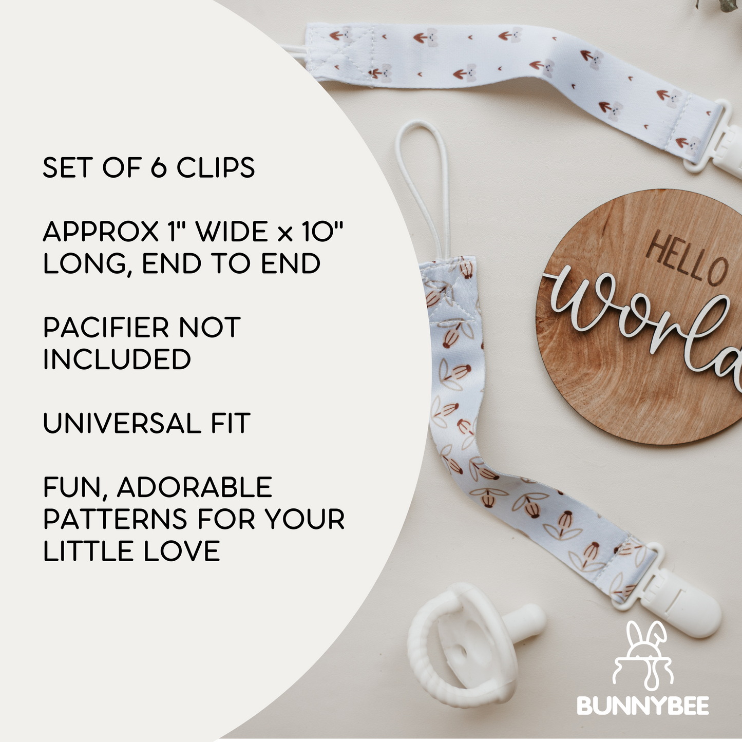 Botanical Bliss Pacifier Clip Set